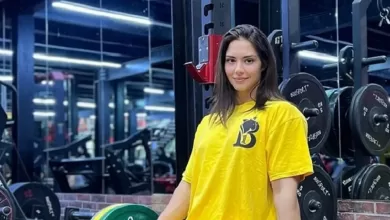 مدل زیبای روس با عضلات مردانه!