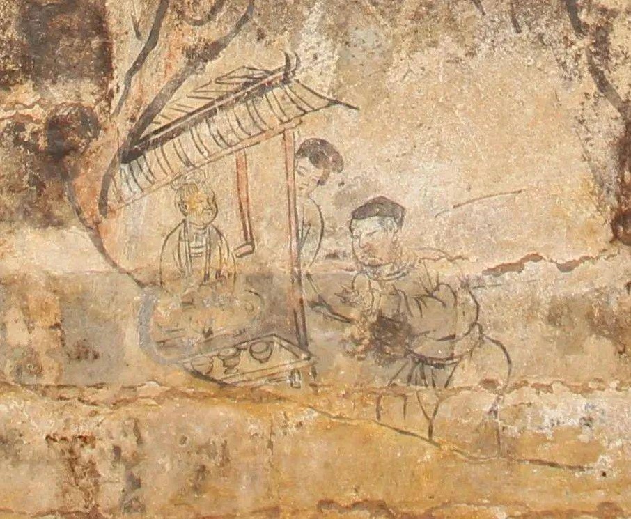 کشف نقاشی‌های زیبا در مقبرۀ هزارسالۀ چینی