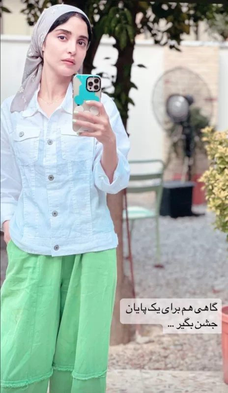 استایل کاملا تابستانی الهه حصاری با دامن شلواری 