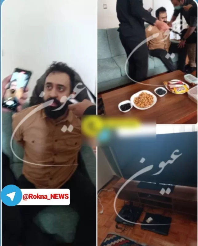 اولین تصاویر از لحظه بازداشت مهدی یراحی
