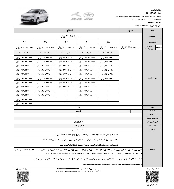 امکان خرید خودروهای S3، S5، J4 و J7 به صورت اقساطی و باشرایط ویژه