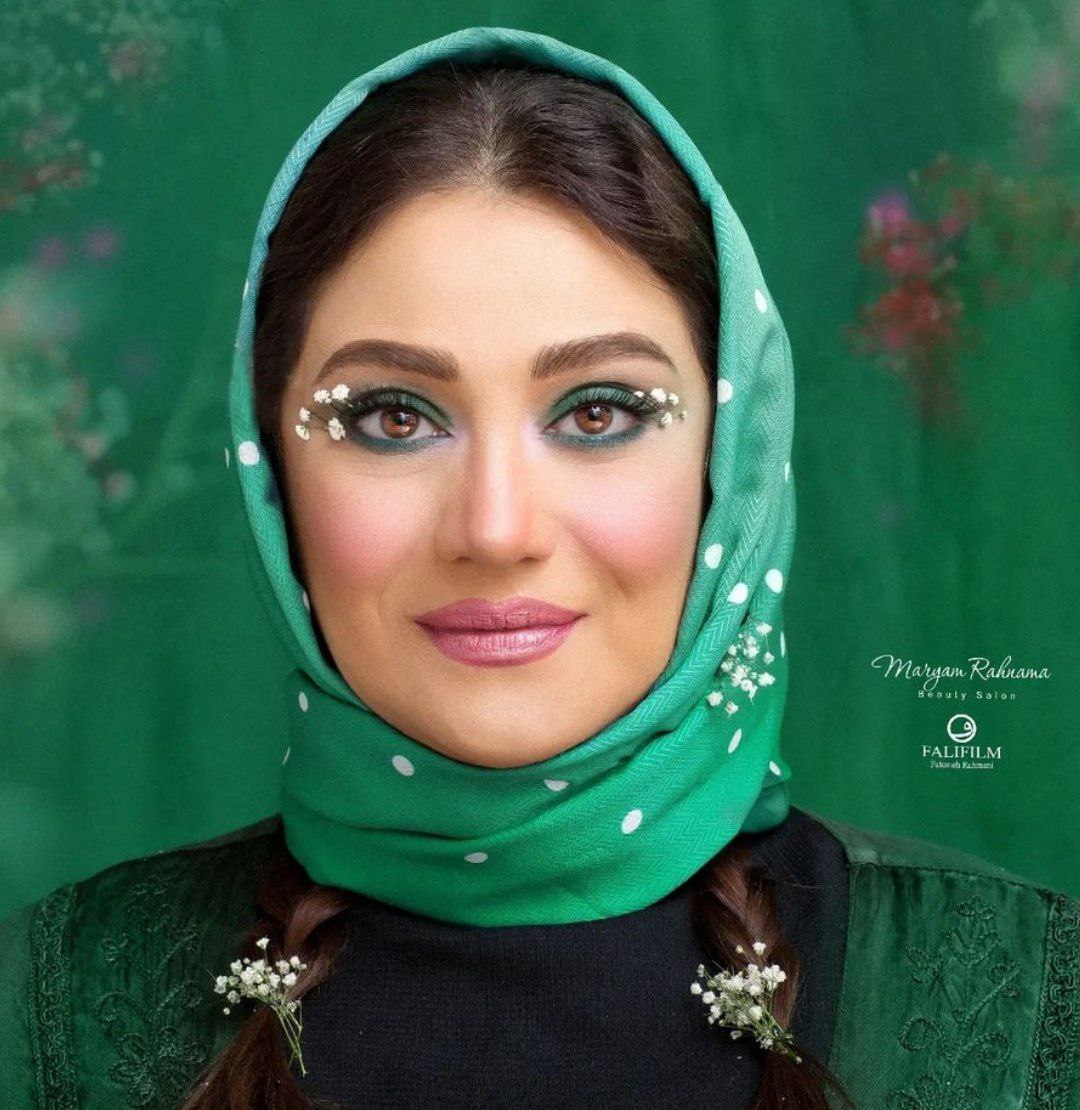 میکاپ رنگی بازیگران