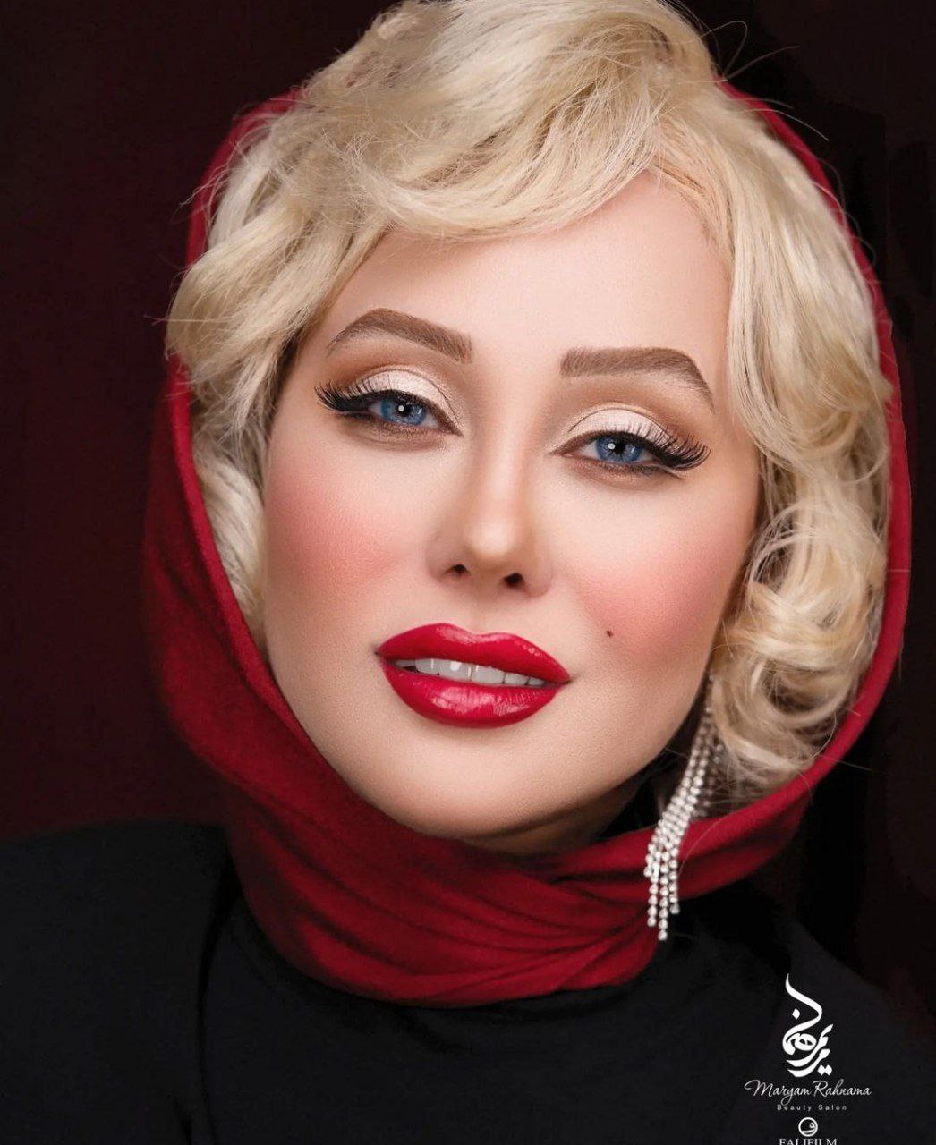 میکاپ رنگی بازیگران