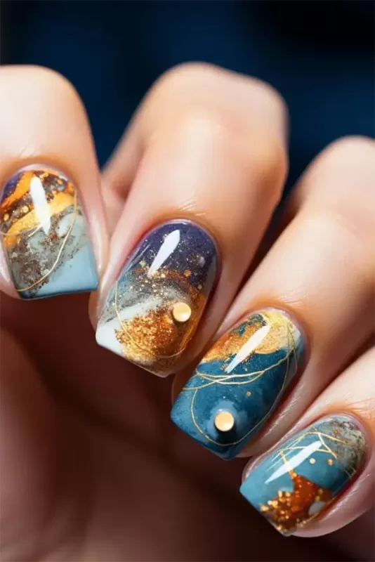 دیزاین ناخن دخترانه سه بعدی