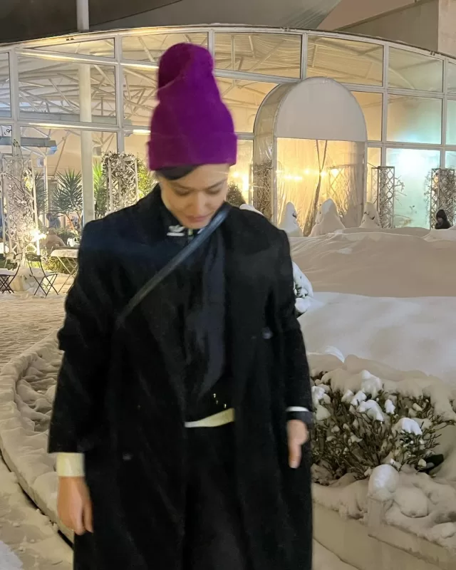 استایل متفاوت پردیس احمدیه در هوای برفی