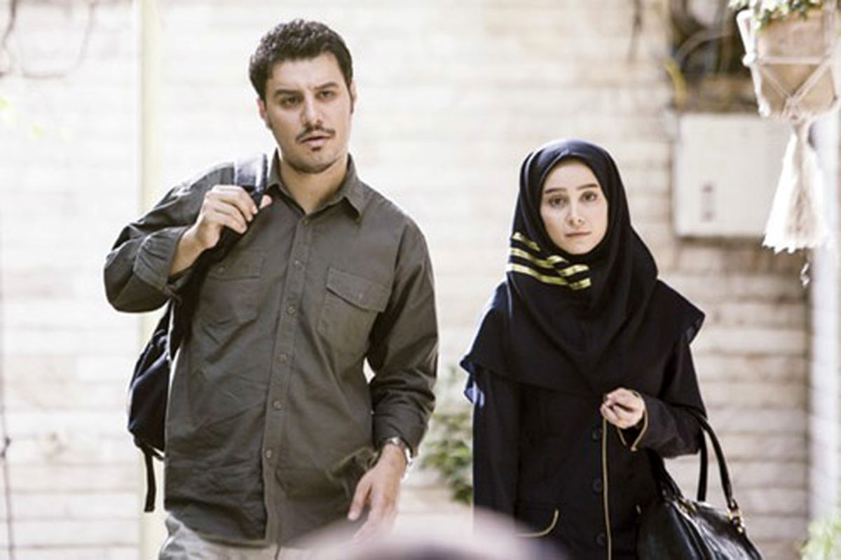 قاب جذاب جواد عزتی و الناز حبیبی در اکران یک فیلم